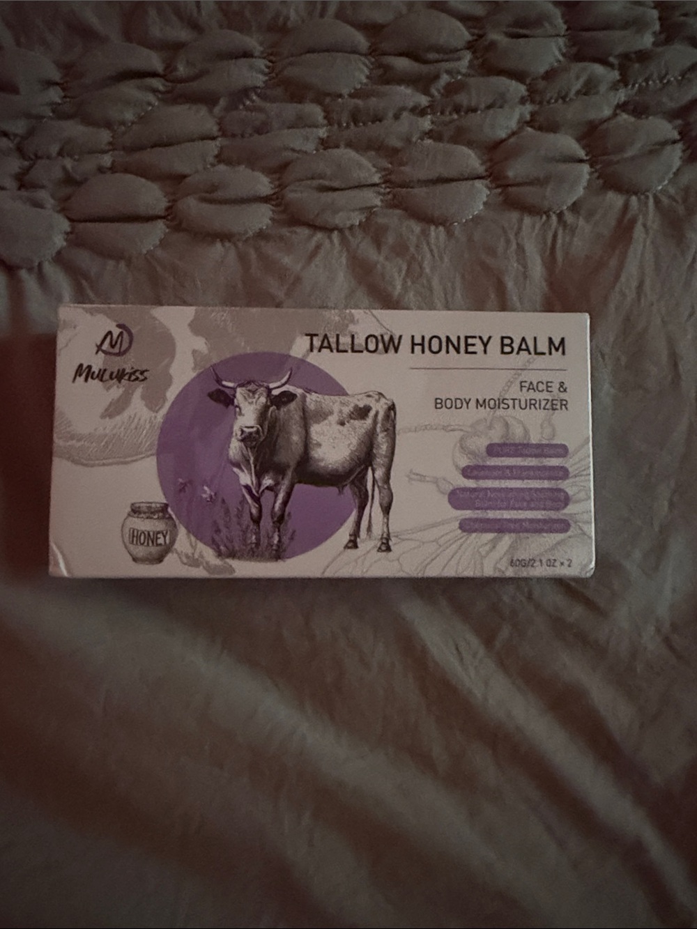Tallow Honey Balm Face & Body Moisturizer - Purple